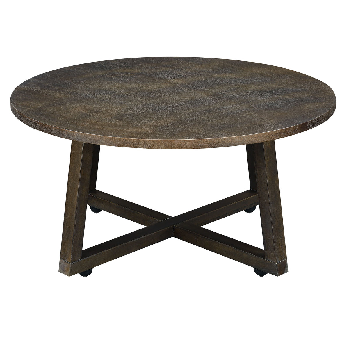 Industrial 3 Piece Occasional Table Set in Brown by Elements International, view 5