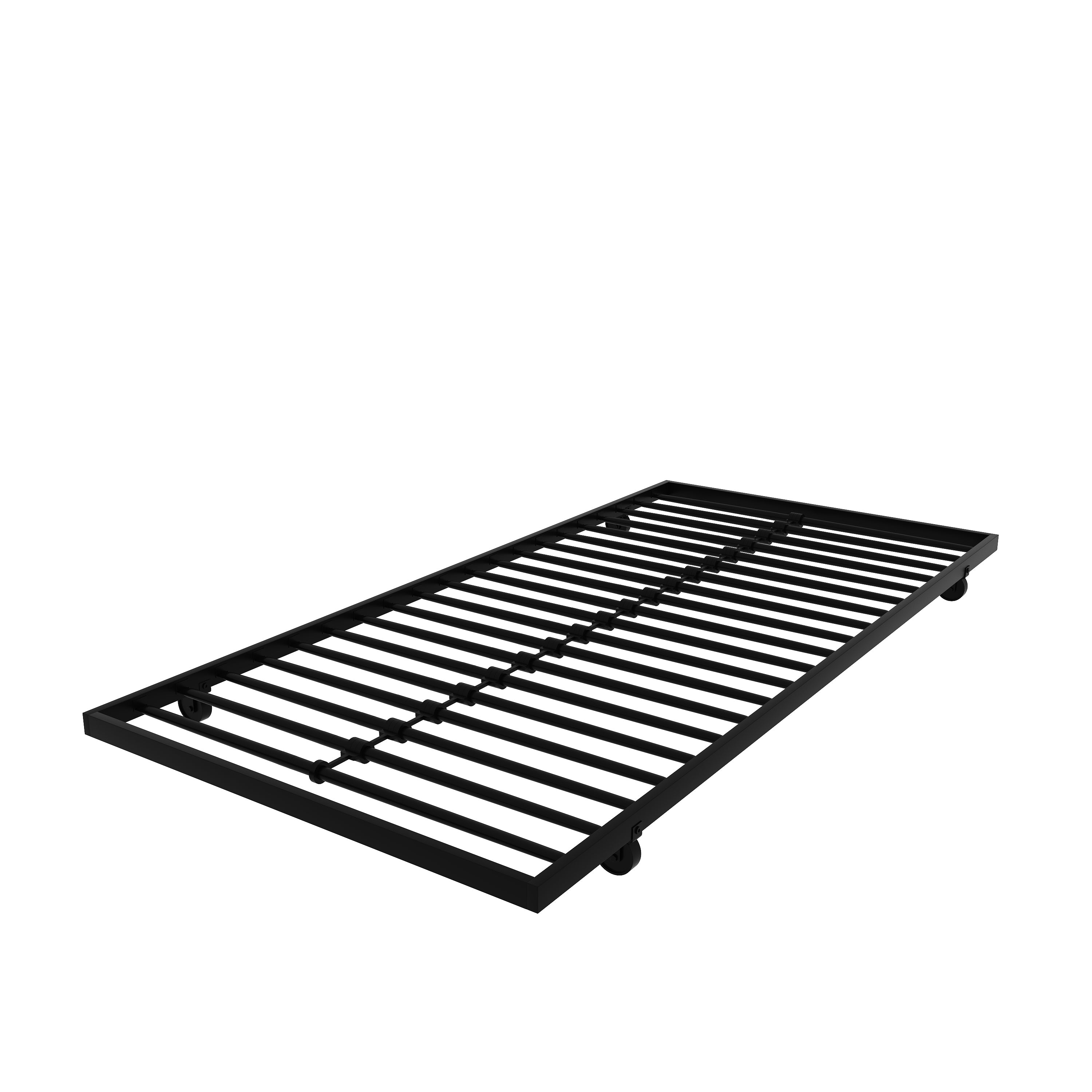 Twin Over Twin Metal Bunk Bed Frame with Trundle(Upgrade reinforcement version) - Atlantic Fine Furniture Melbourne FL