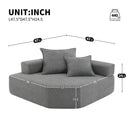Frame For Oversized Modular U Shaped Sectional, Floor Couch Convertible Compressed Couch Spacious Foam Filled Sofa