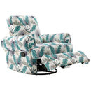 Manual Swivel Recliner Rocker Chair With Adjustable Backrest