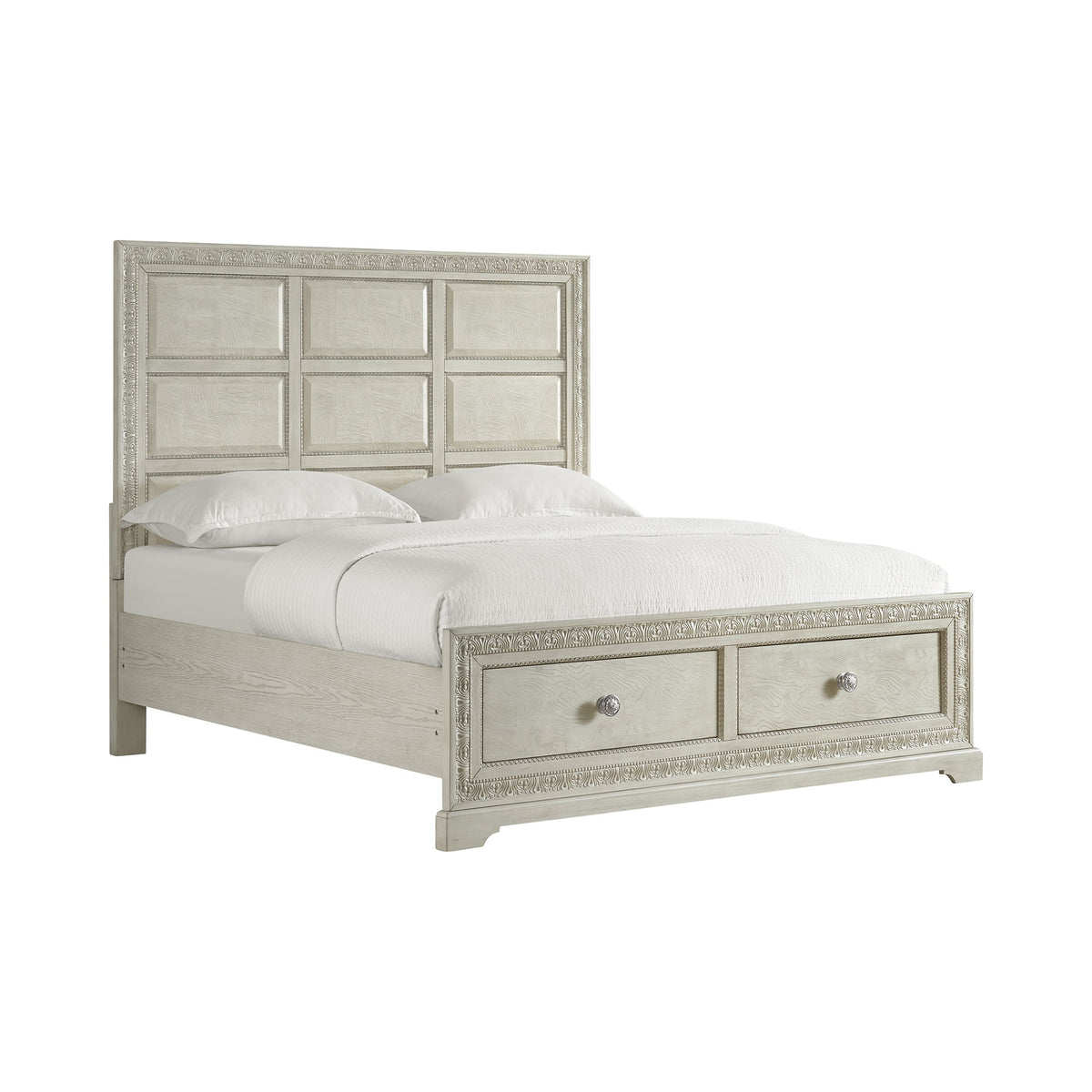 Romilly Storage Bedroom Set in White by Elements International, view 9