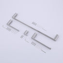 4 Pieces Bathroom Hardware Set Single Towel Bar, Towel Holder, Toilet Paper Holder