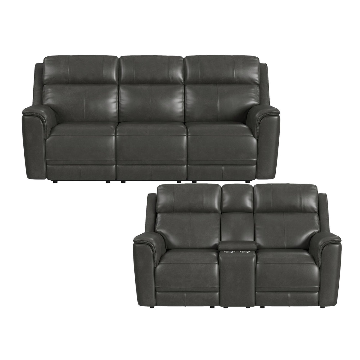 Mustang -Living Room Set in Dark Gray by Elements International, view 2