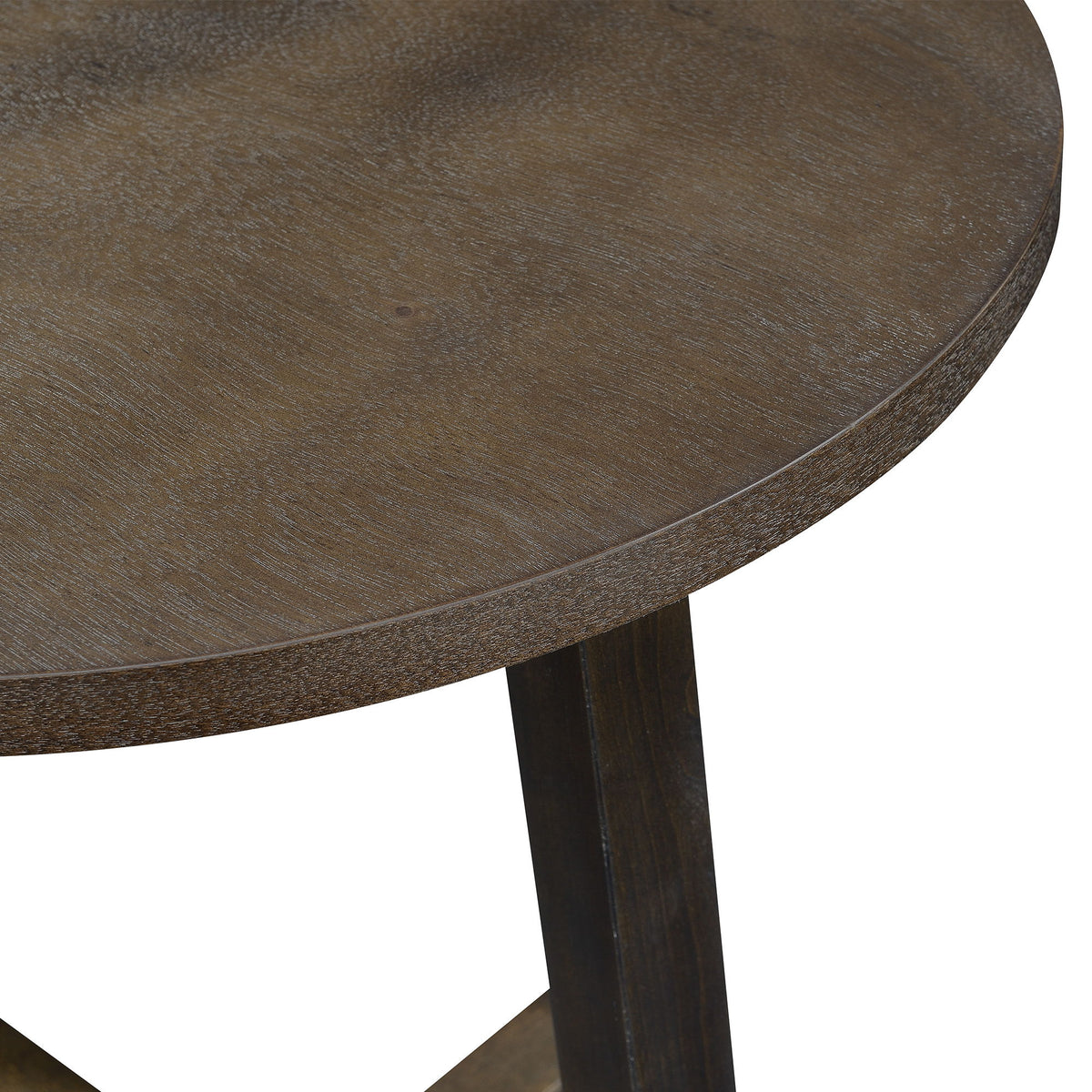 Industrial 3 Piece Occasional Table Set in Brown by Elements International, view 6