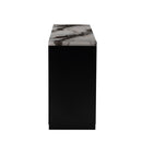 Stacey - Buffet With Storage Drawers And Marble Detailing - Black / Marble