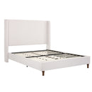 Harper - Tall Headboard Upholstered Bed / High Headboard / Elegant Simplicity / No Box Spring Needed