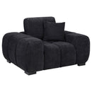 Octavia - Fabric Upholstered Track Arm Accent Chair