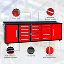 Storage Cabinet With Work Bench (15 Drawers & 2 Cabinets)
