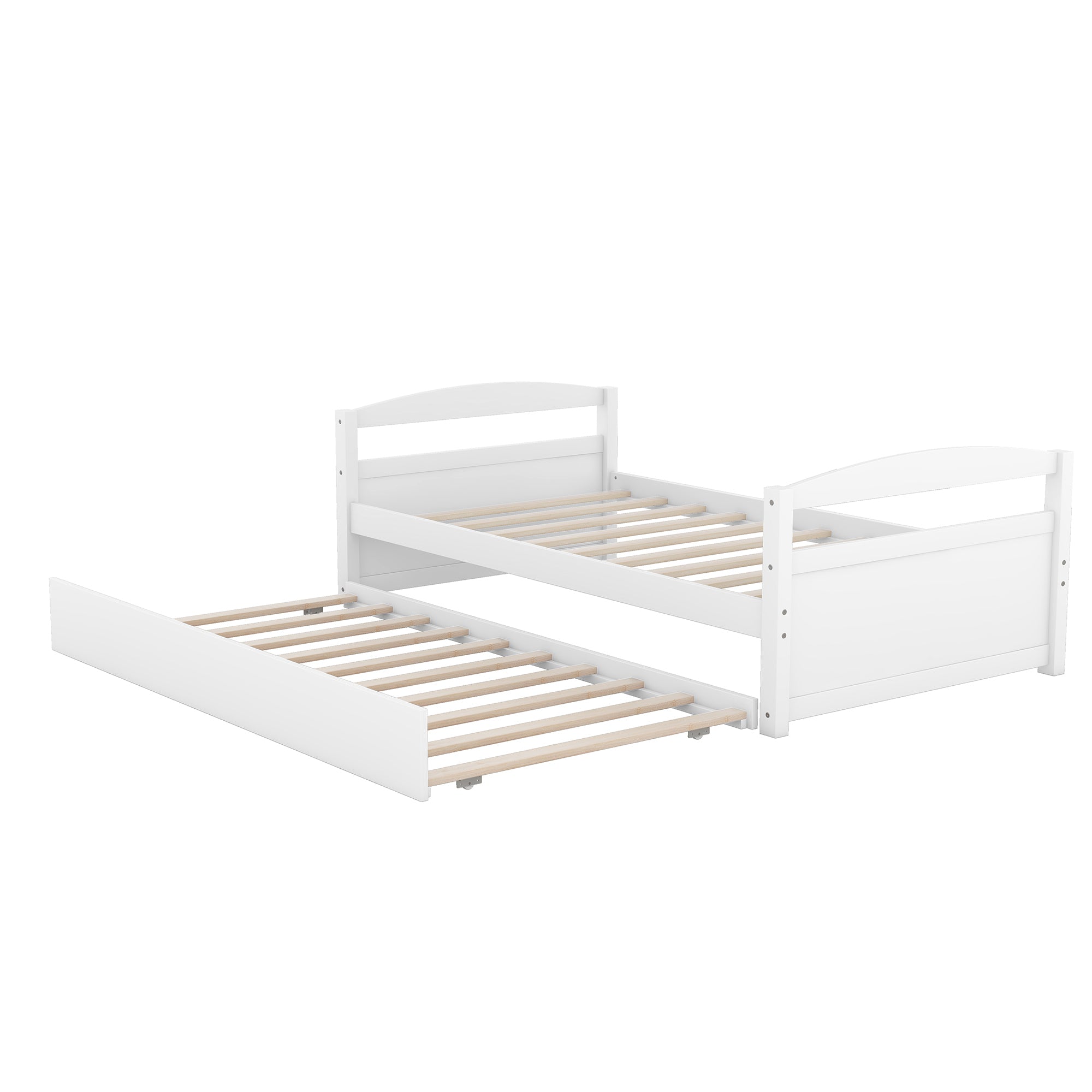 Twin Size Daybed with Trundle, White - Atlantic Fine Furniture Melbourne FL