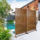 Outdoor & Indoor Metal Privacy Freestanding Decorative Screen