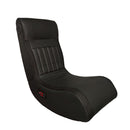 Foldable Gaming Chair With Onboard Speakers, LED Strip Lighting, Bluetooth, Vibration Massage, USB Charging Port - Black
