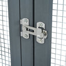 Outdoor Cat House With Shelves And Weather Protection, Removable Wood Boxes - Gray