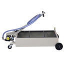 High Impact Polypropylene 20 Gallon Low Profile Oil Drain With Pump Steel - Gray