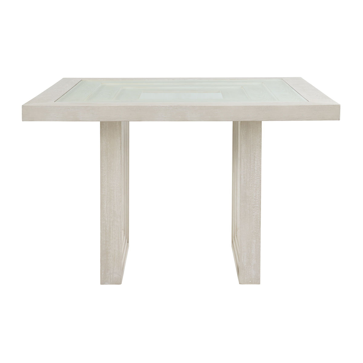 Avalanche Square Counter Table in Antique White by Elements International, view 8