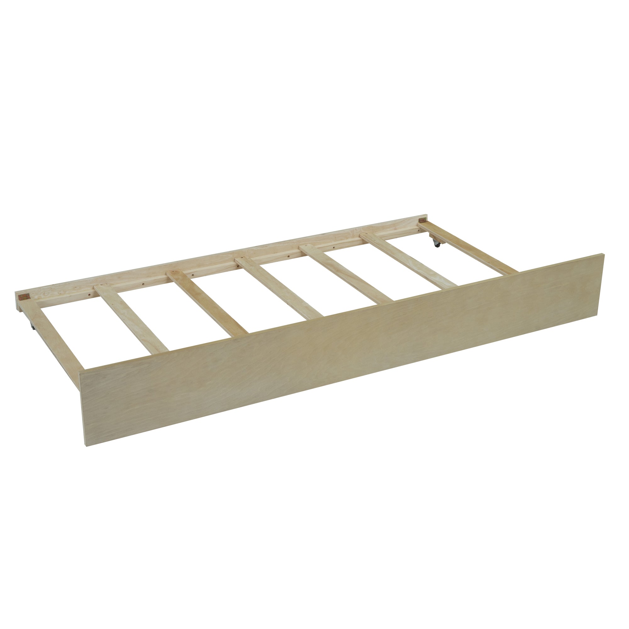 Twin Size Wooden House Bed with Twin Size Trundle, Natural - Atlantic Fine Furniture Melbourne FL