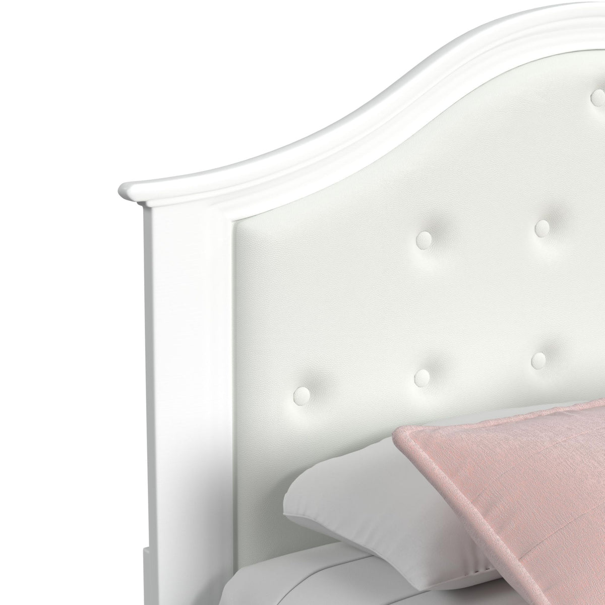 Jesse Panel Bed in White by Elements International, view 4