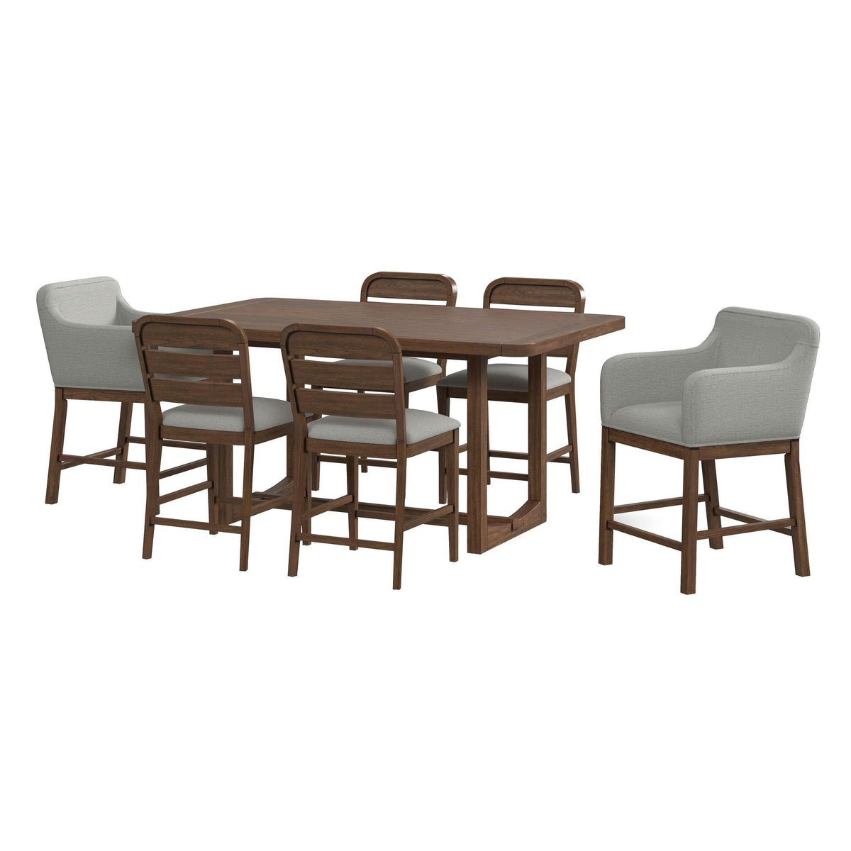 Glinda Counter Height Dining Set in Dark Brown by Elements International, view 2