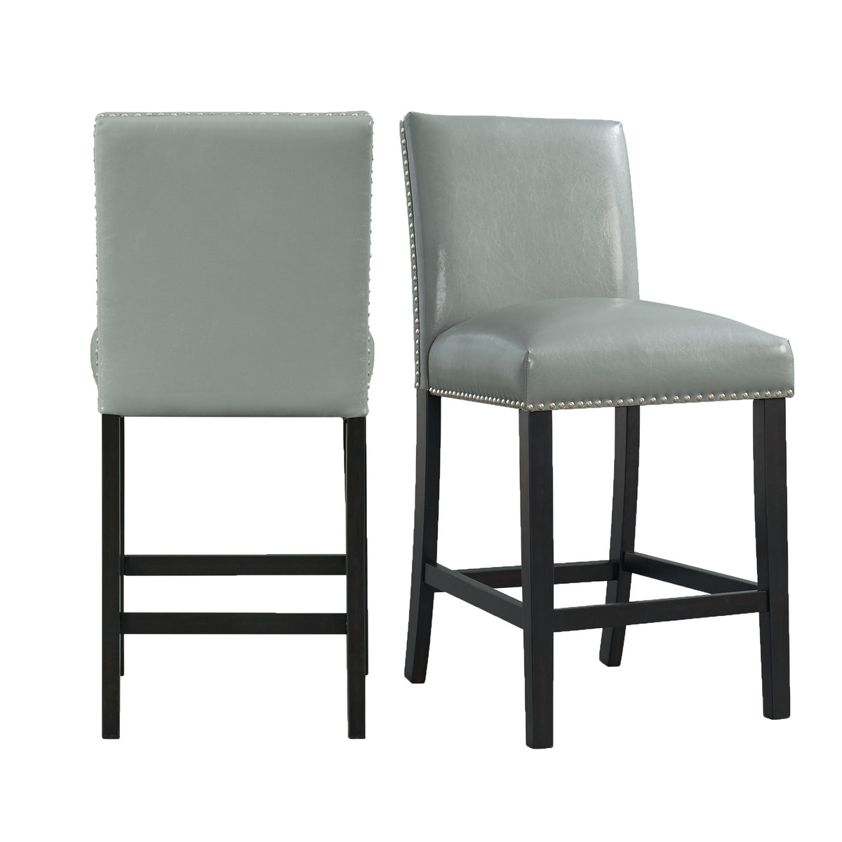 Meridian Counter Side Chair (Set of 2) in Black by Elements International, view 2