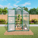 Polycarbonate Walk-In Greenhouse, Raised Base For Outdoor In All Season
