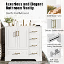Traditional Bathroom Vanity With Soft Close Doors And Drawers