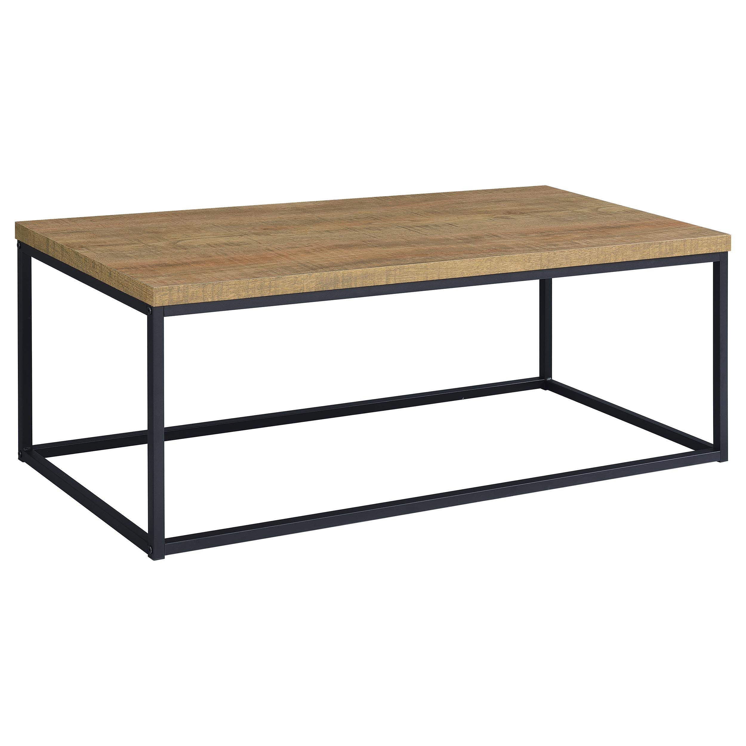 Straden 3-piece Engineered Wood Coffee Table Set Mango and Black — view 9