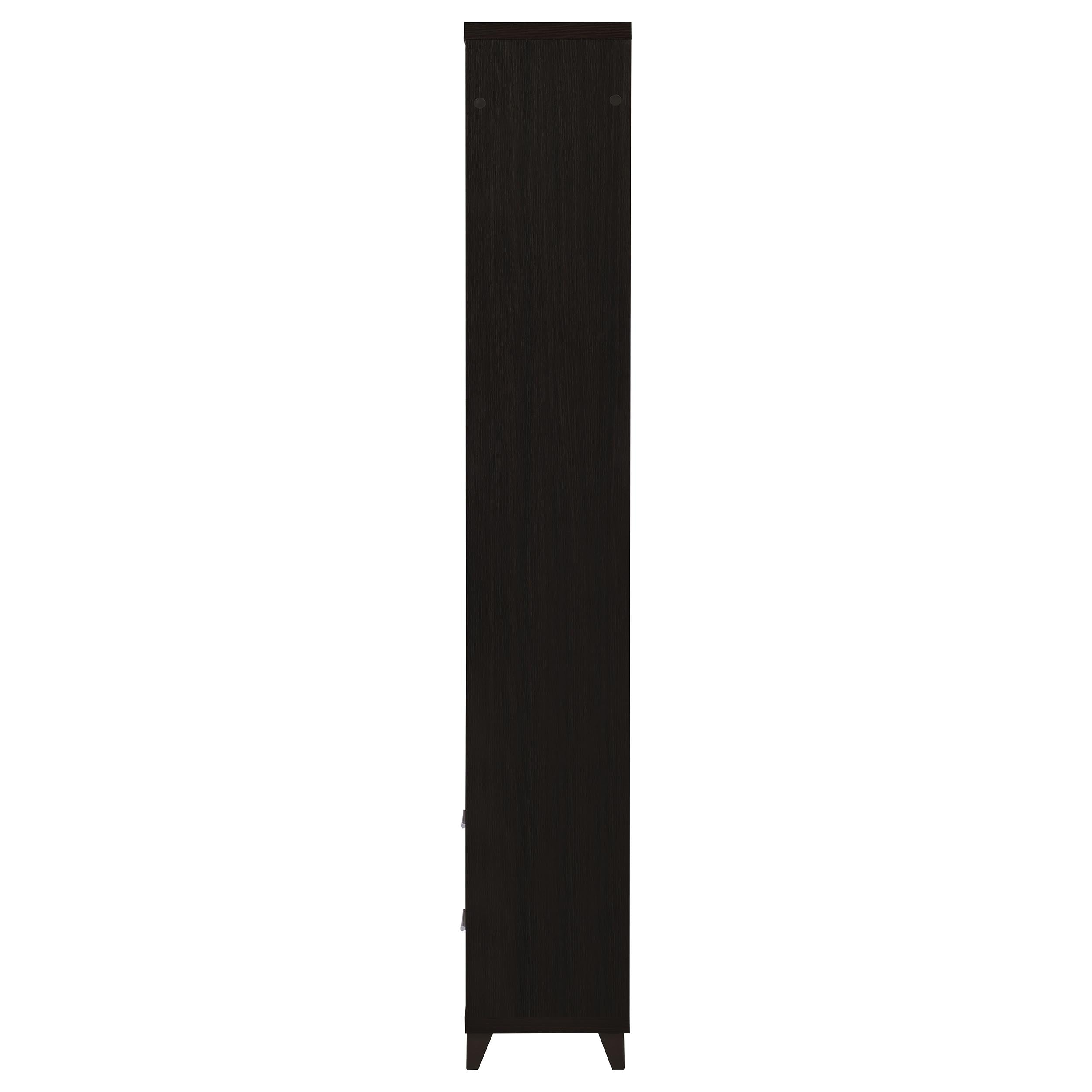 Lewes 4-shelf Engineered Wood Media Tower Cappuccino — view 5