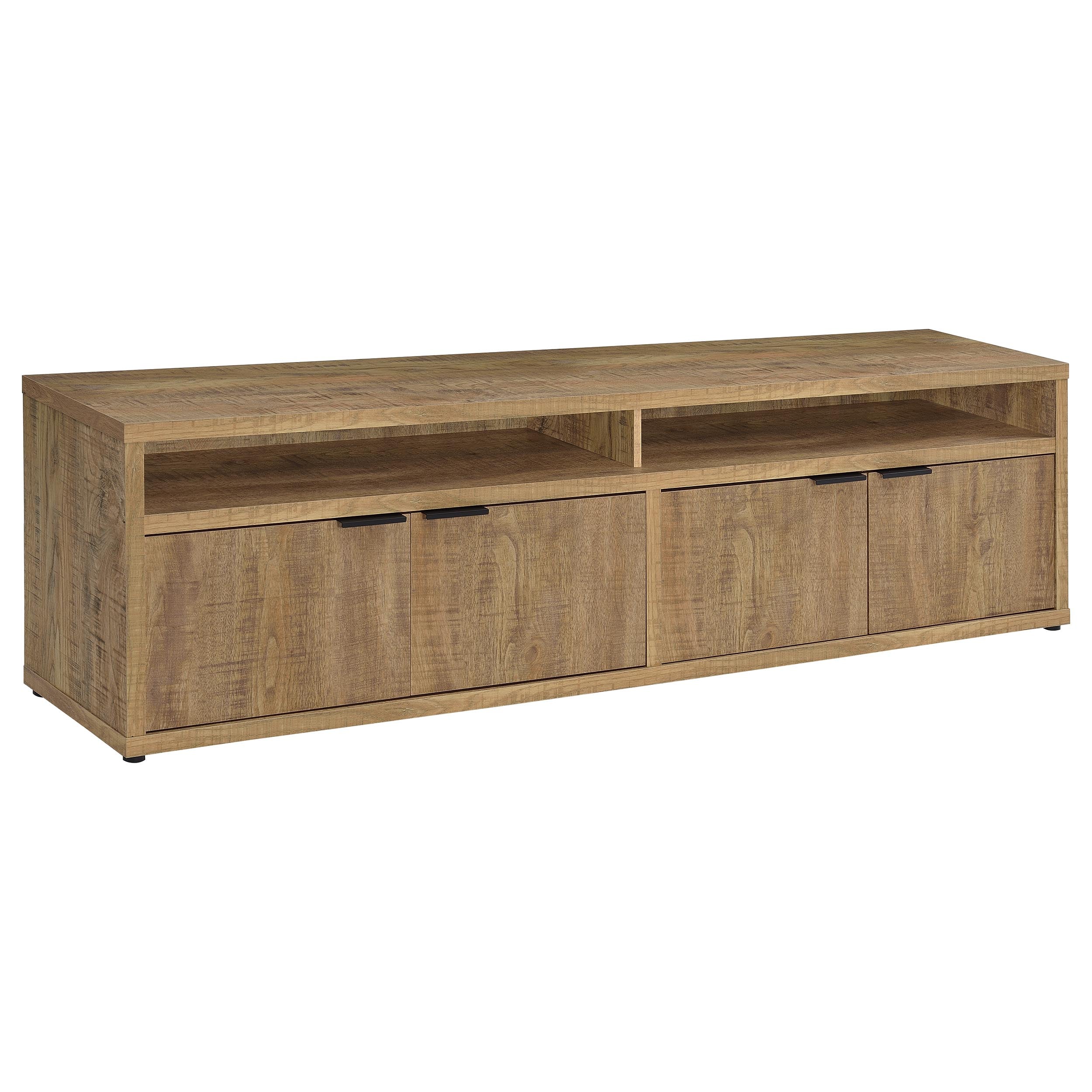 Tabby 79-inch 4-door Engineered Wood TV Stand Media Console Mango — view 1