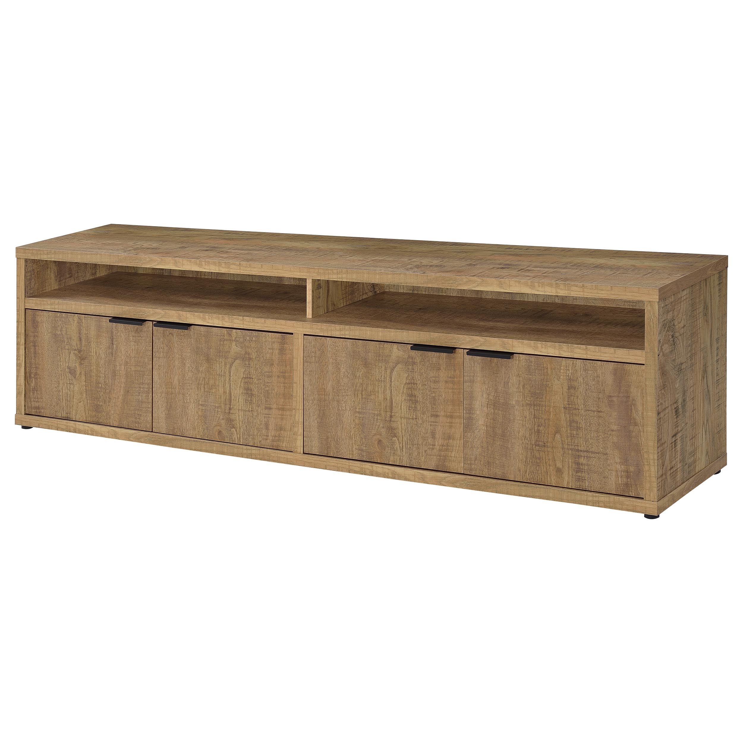Tabby 79-inch 4-door Engineered Wood TV Stand Media Console Mango — view 5