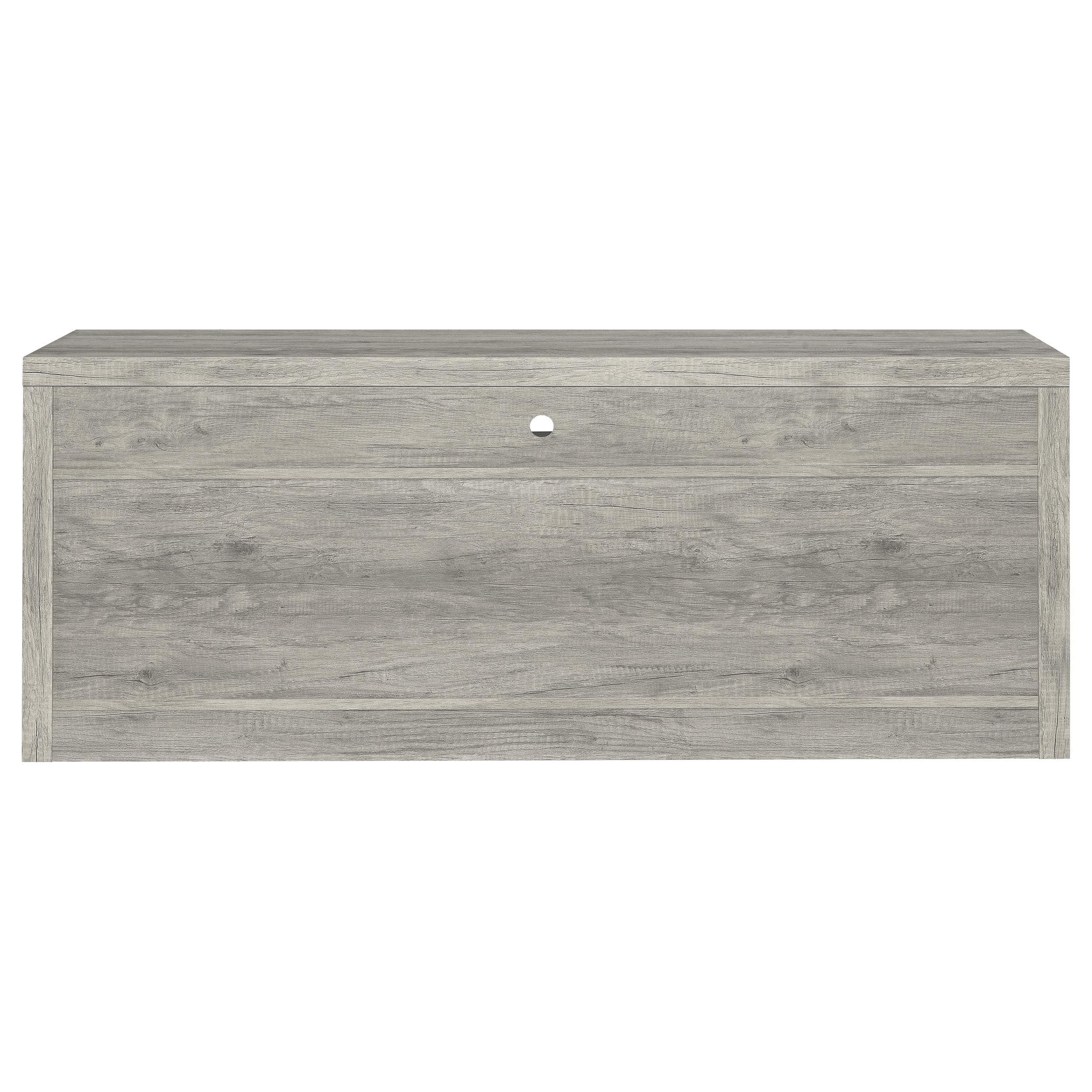 Burke 3-piece 59-inch TV Entertainment Center Grey Driftwood — view 7