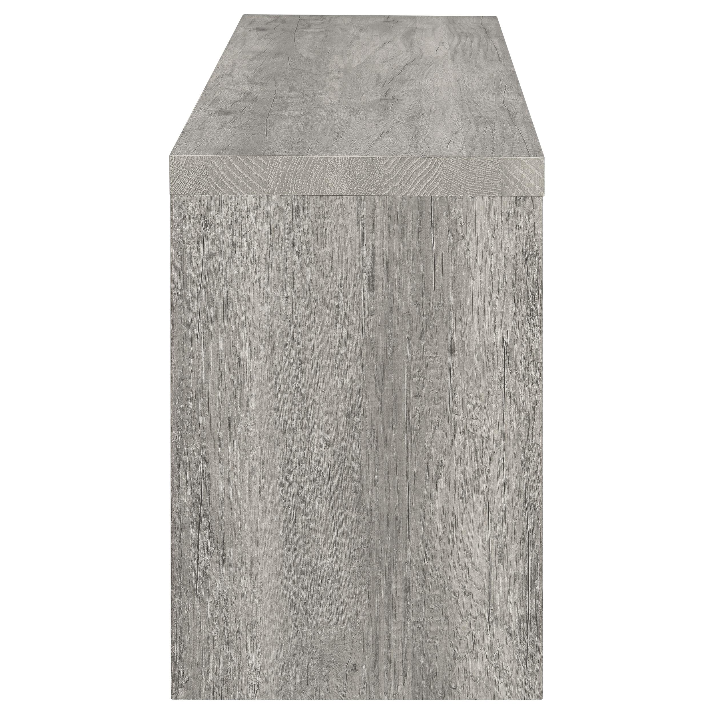 Burke 3-piece 59-inch TV Entertainment Center Grey Driftwood — view 8