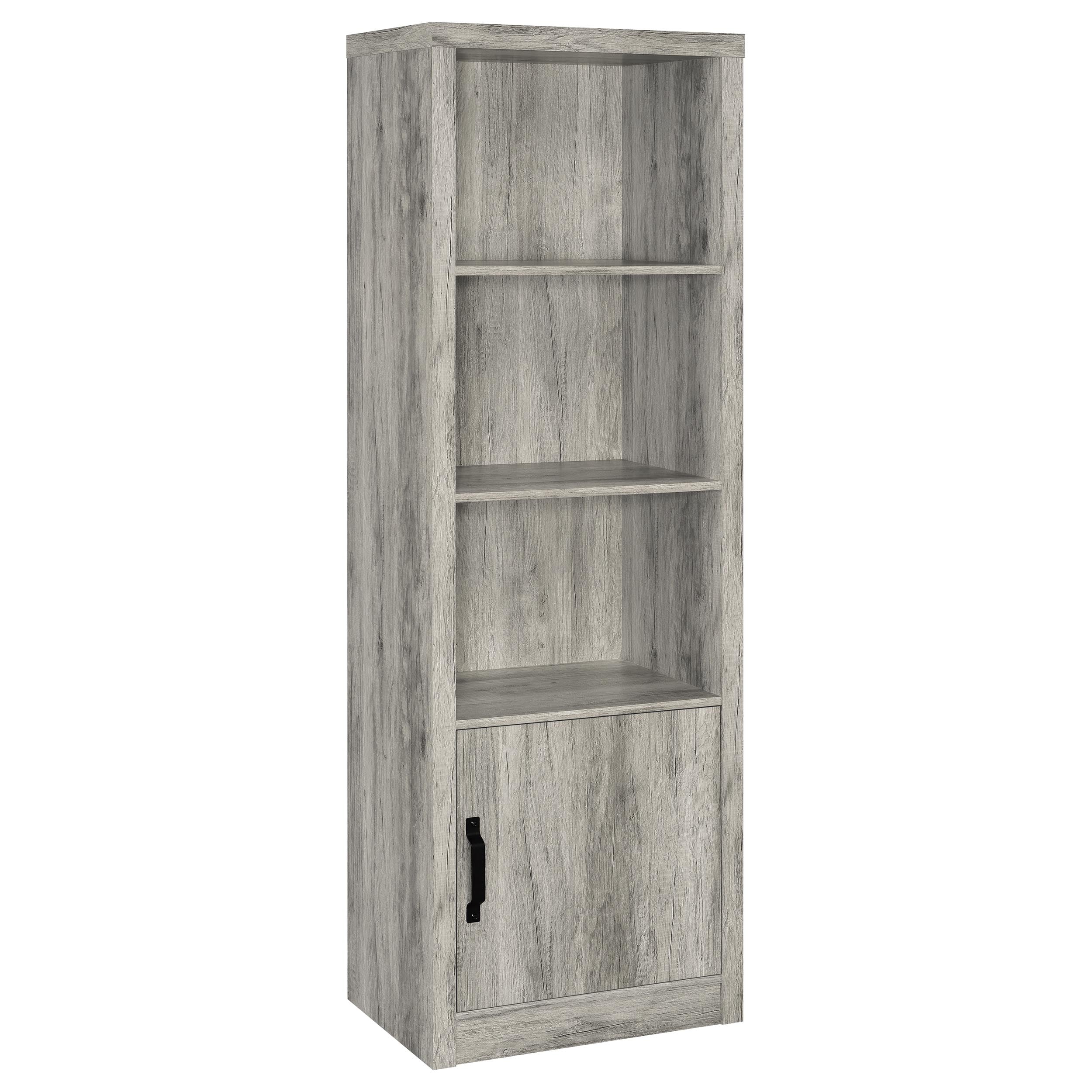 Burke 3-piece 59-inch TV Entertainment Center Grey Driftwood — view 9