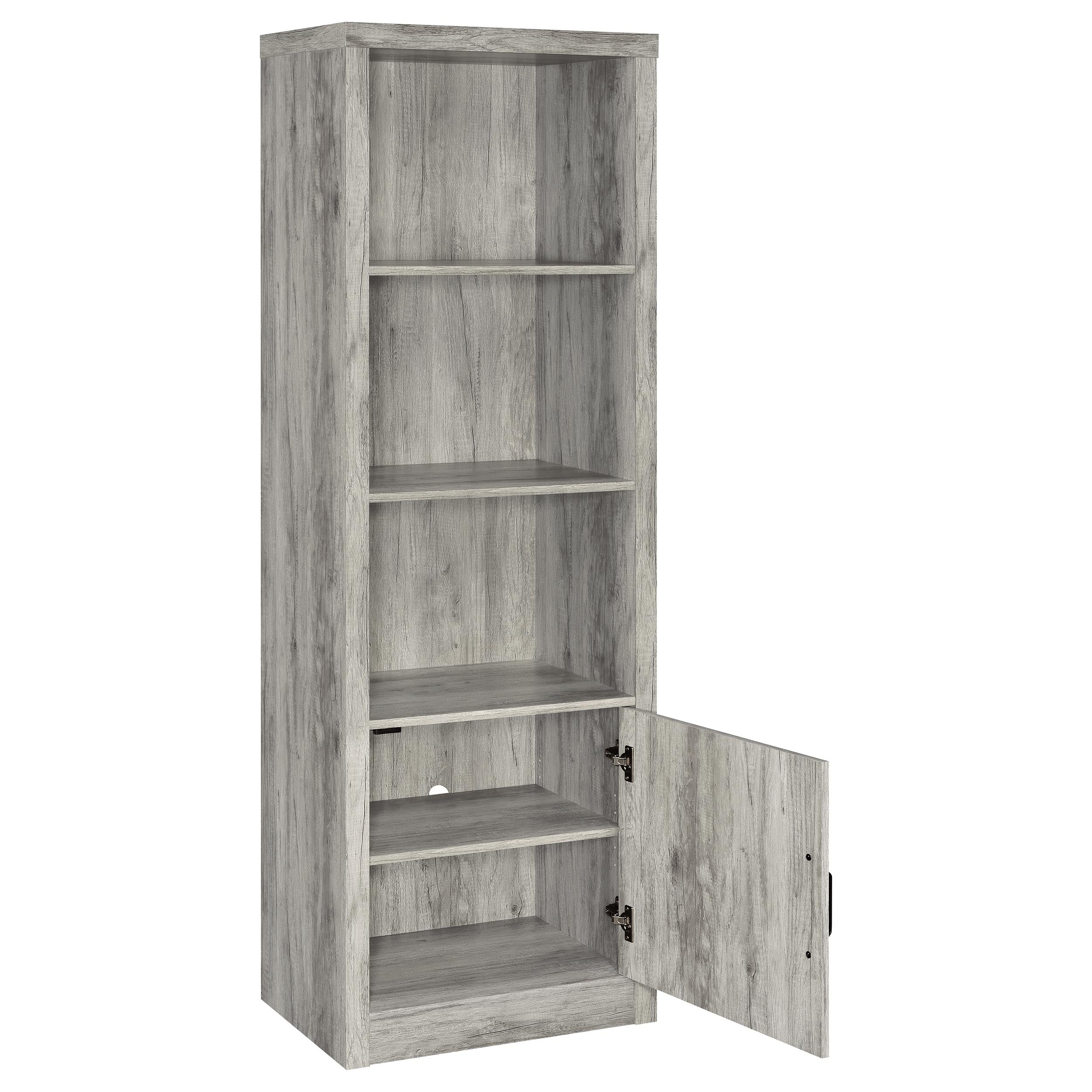 Burke 3-piece 59-inch TV Entertainment Center Grey Driftwood — view 10