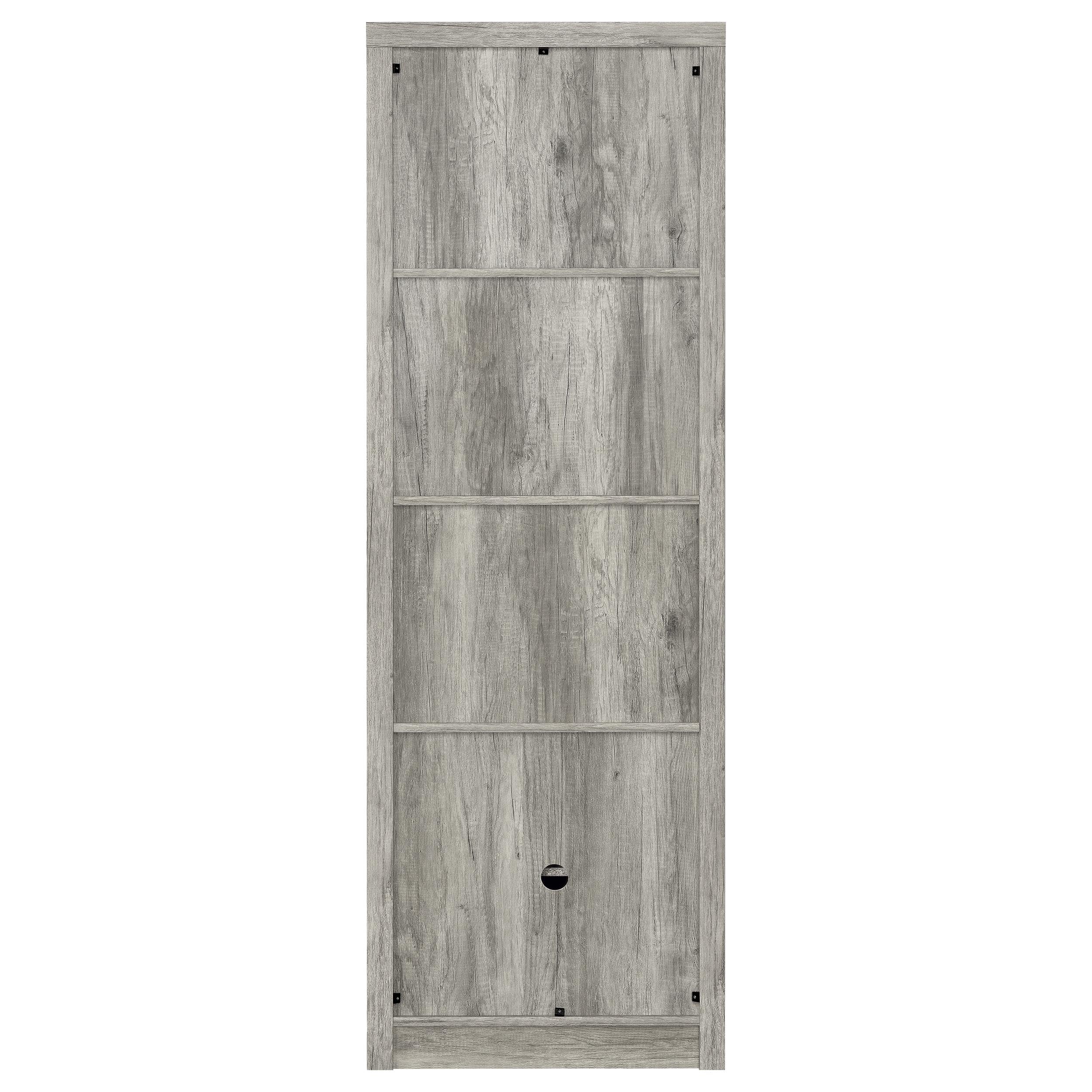 Burke 3-piece 59-inch TV Entertainment Center Grey Driftwood — view 14