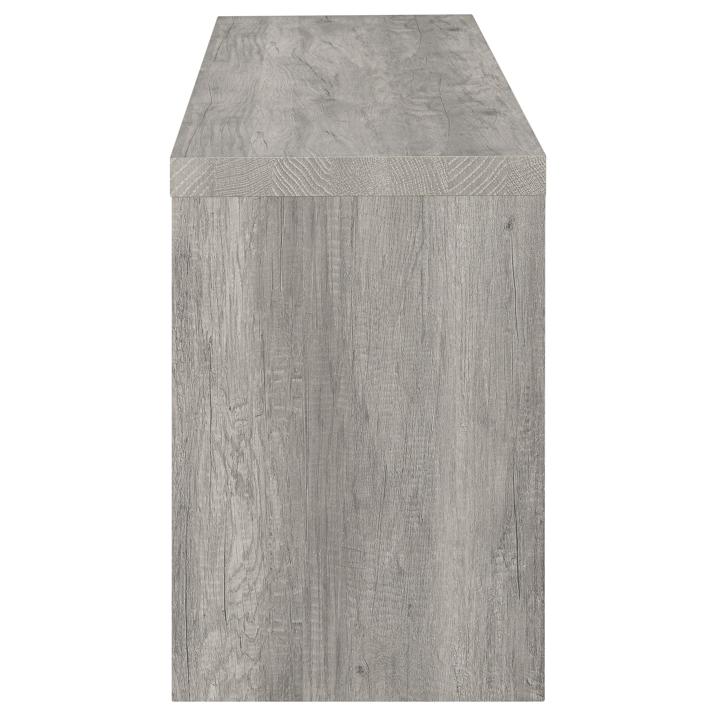 Burke 2-drawer Engineered Wood 59-inch TV Stand Grey Driftwood — view 6