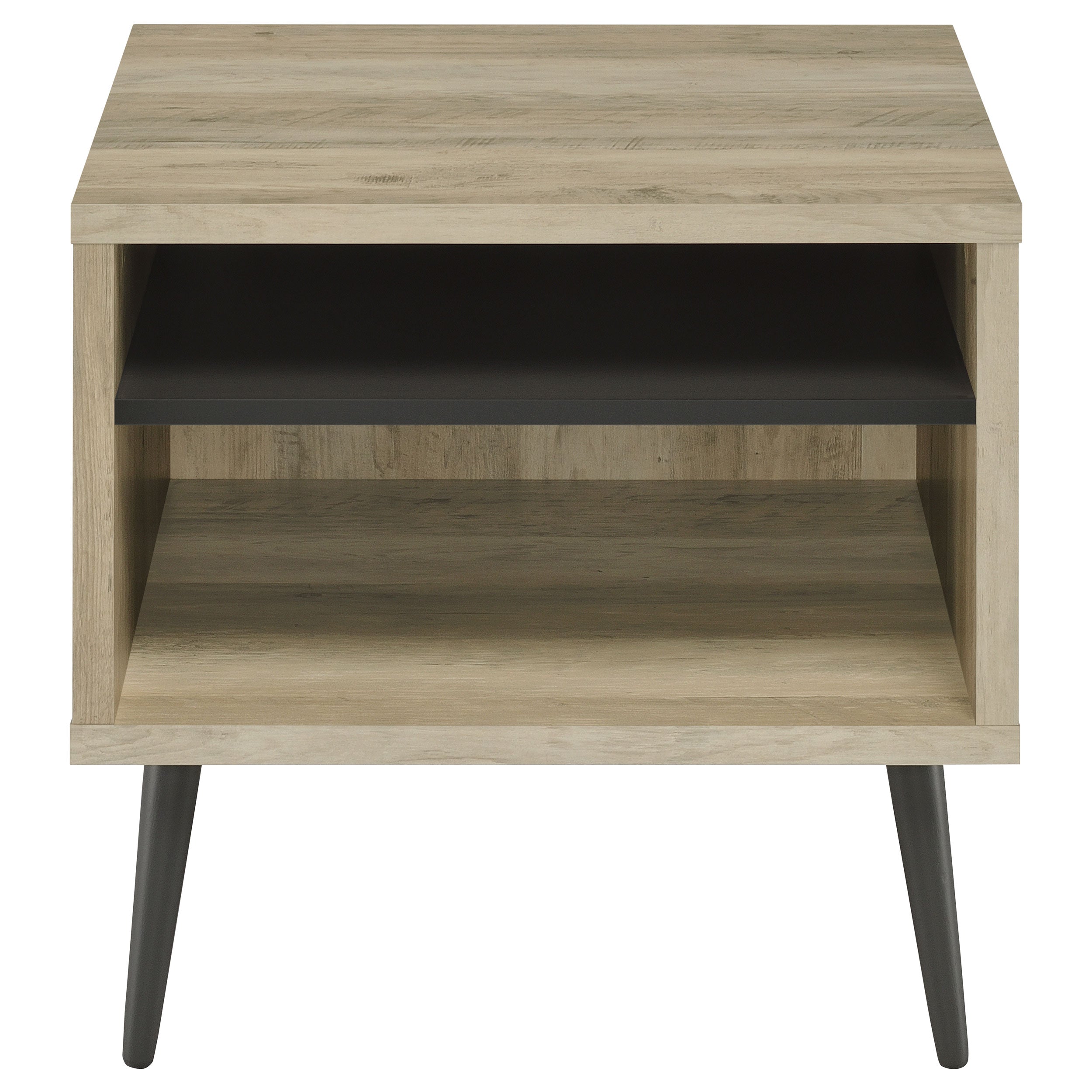 Welsh Square Engineered Wood Side End Table Distressed Pine — view 3