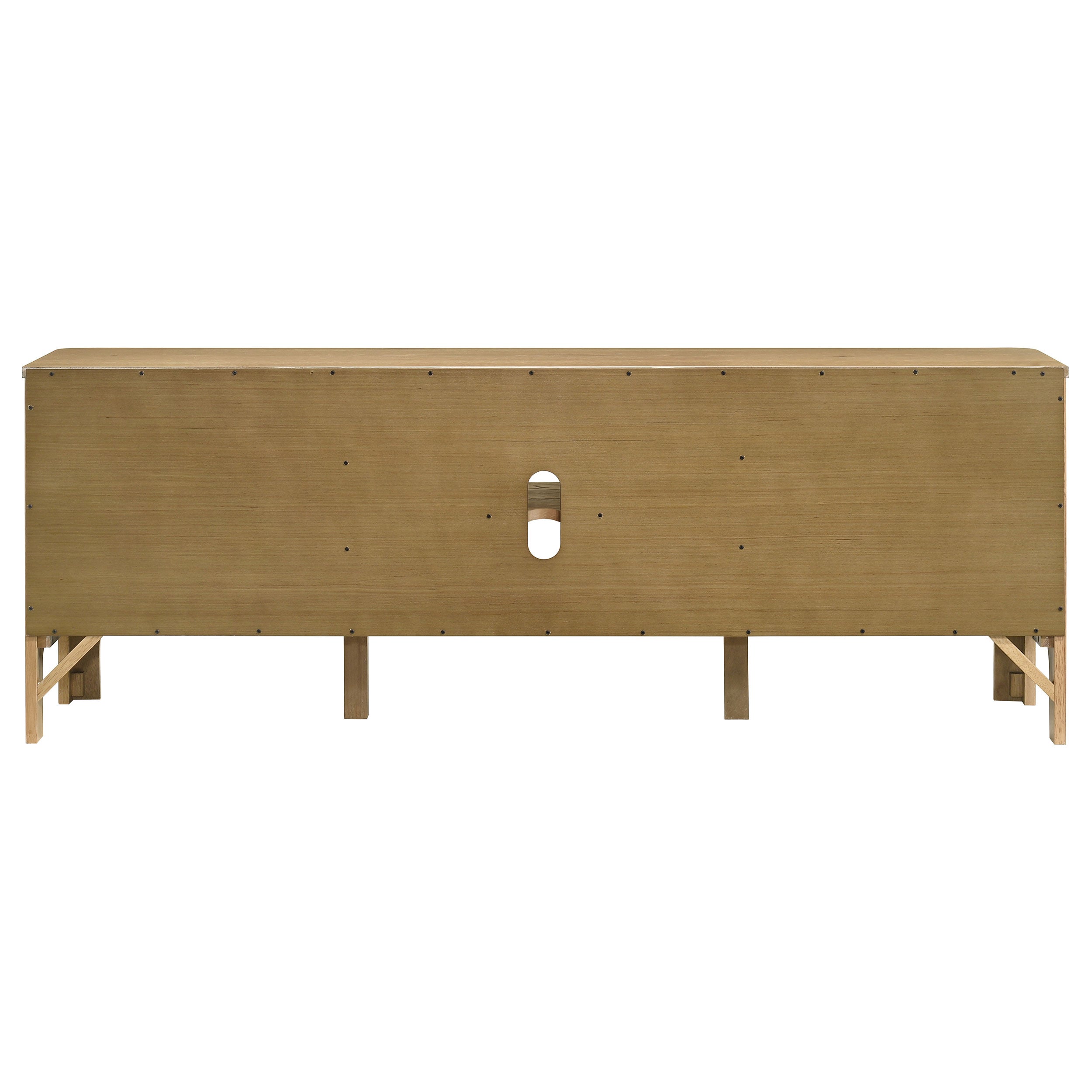 Rowe 65-inch 2-door Wood TV Stand Media Console Light Oak — view 9
