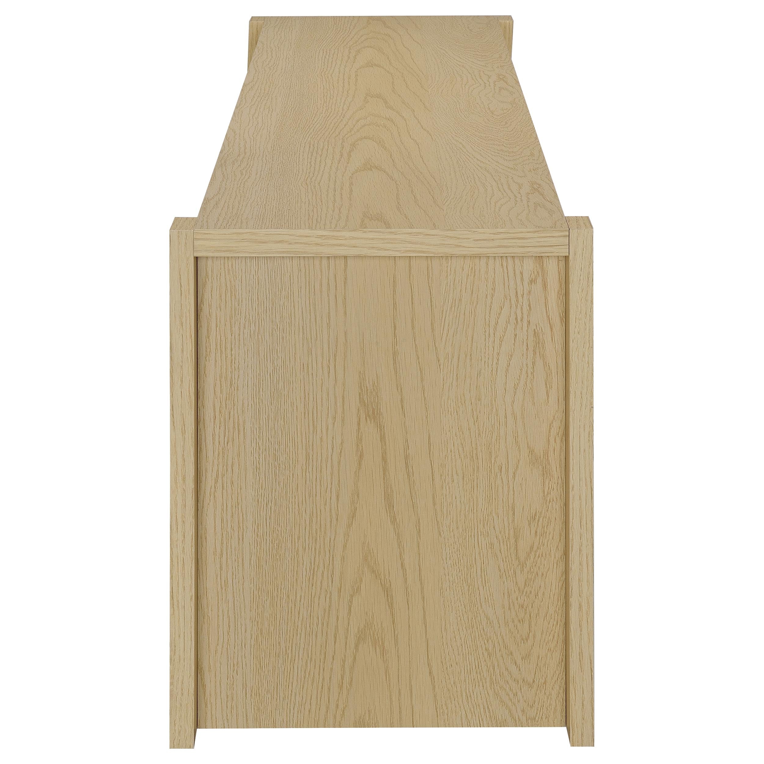 Laurelton 78-inch 4-door TV Stand Media Console Light Oak — view 6