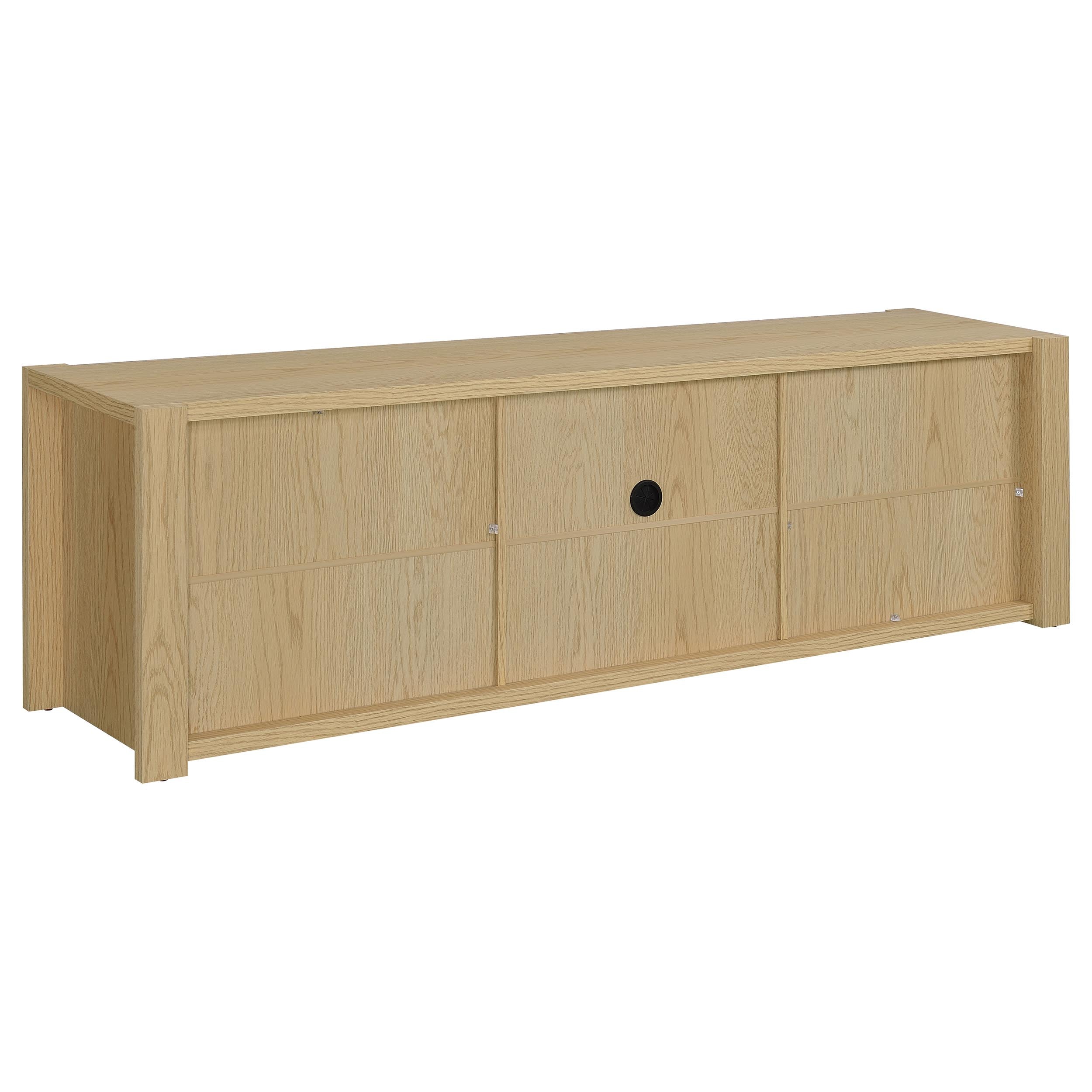 Laurelton 78-inch 4-door TV Stand Media Console Light Oak — view 7