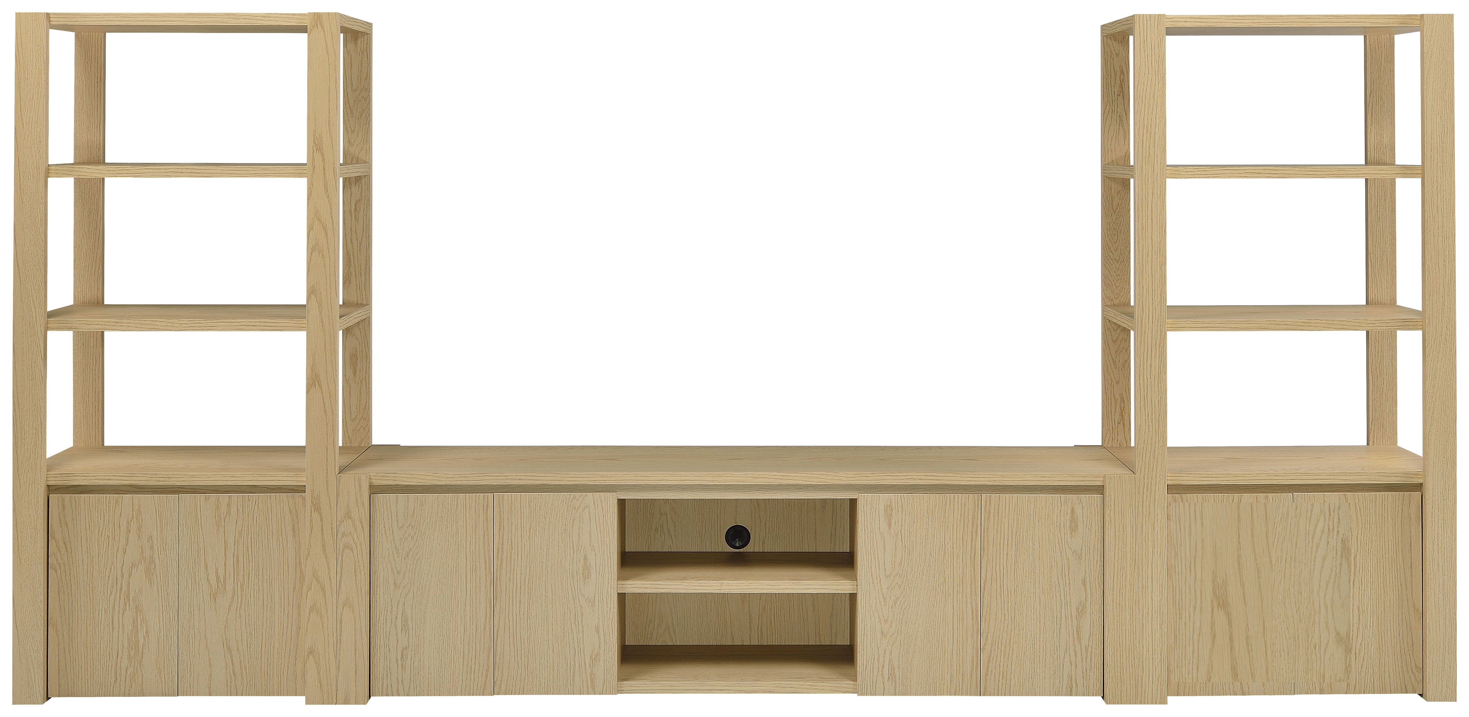 Laurelton 78-inch 4-door TV Stand Media Console Light Oak — view 13
