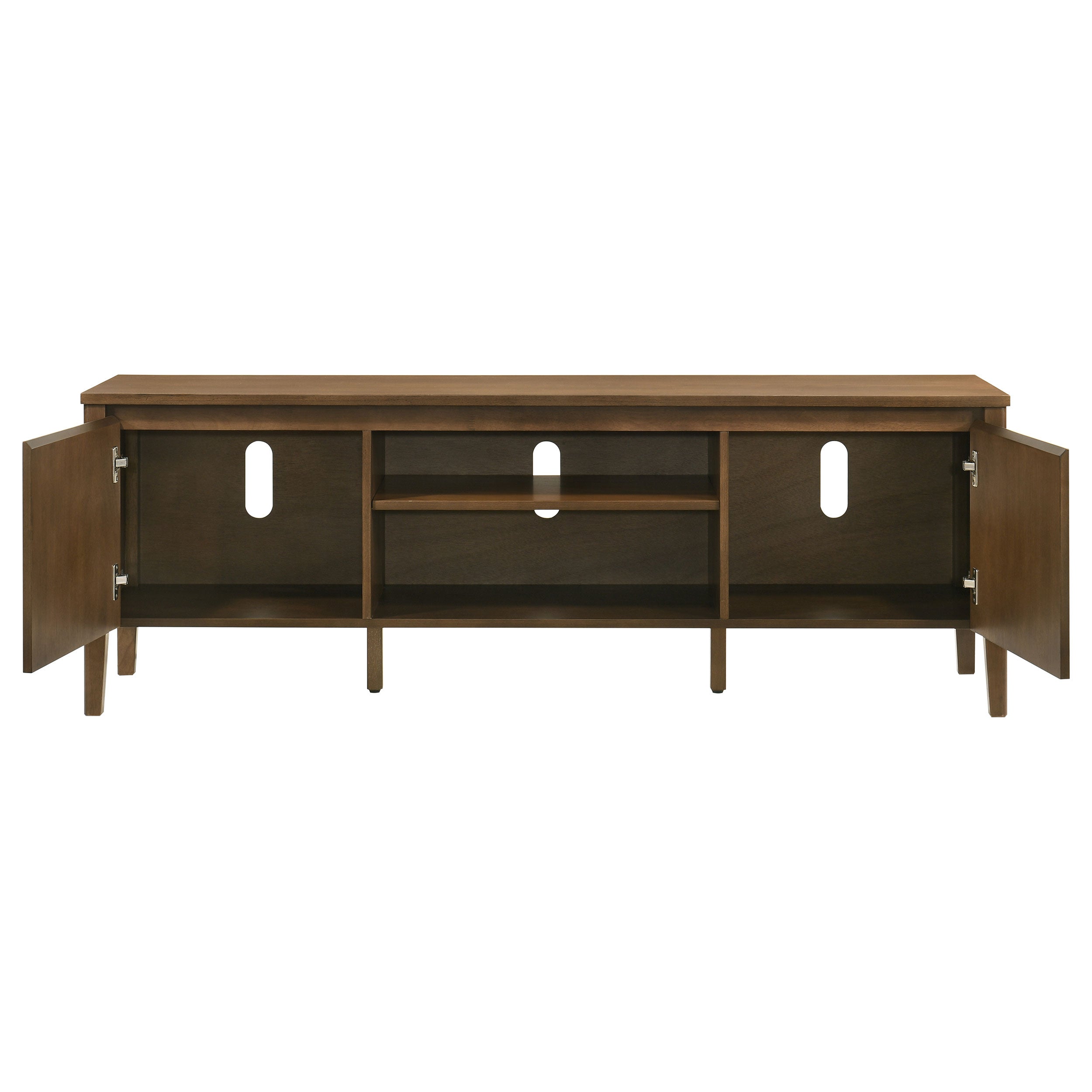 Thori 63-inch 2-door TV Stand Media Console Dark Brown — view 4