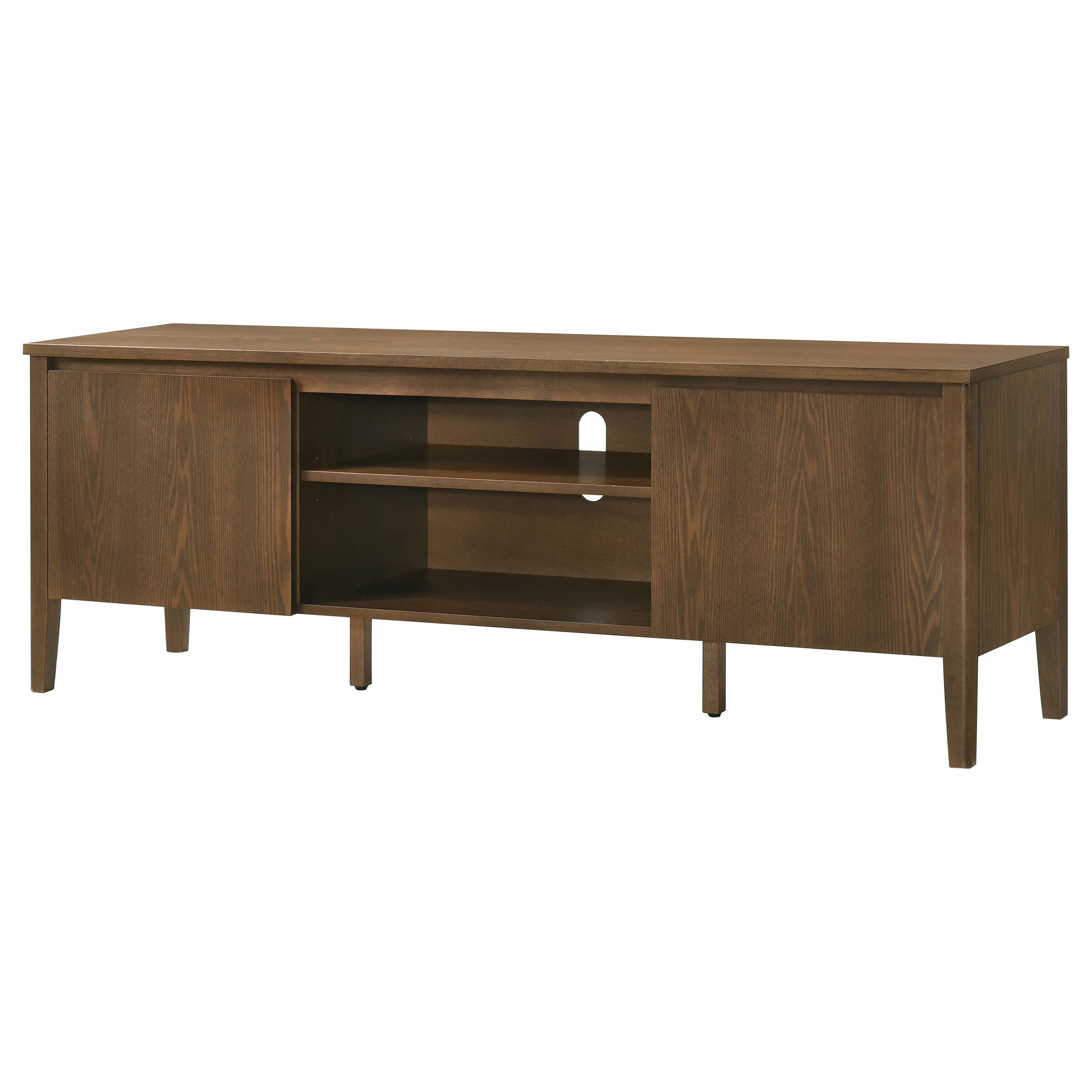 Thori 63-inch 2-door TV Stand Media Console Dark Brown — view 5
