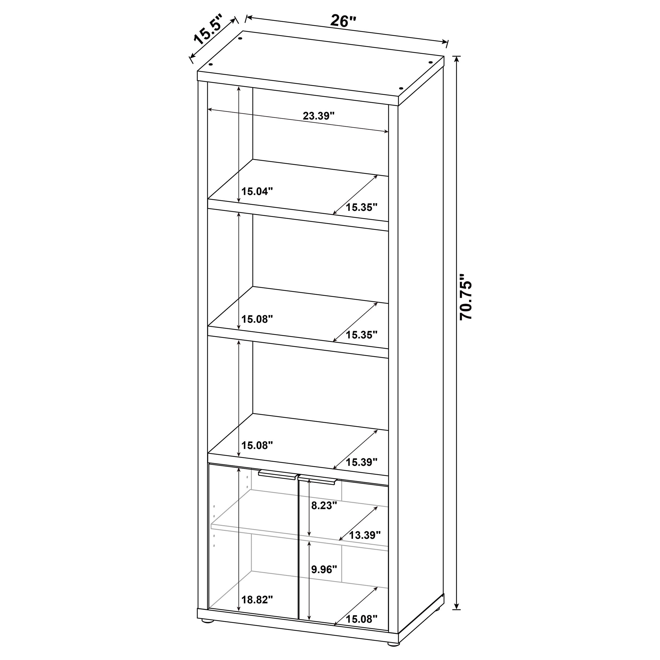 Tabby 3-piece 60-inch TV Entertainment Center Mango — view 19