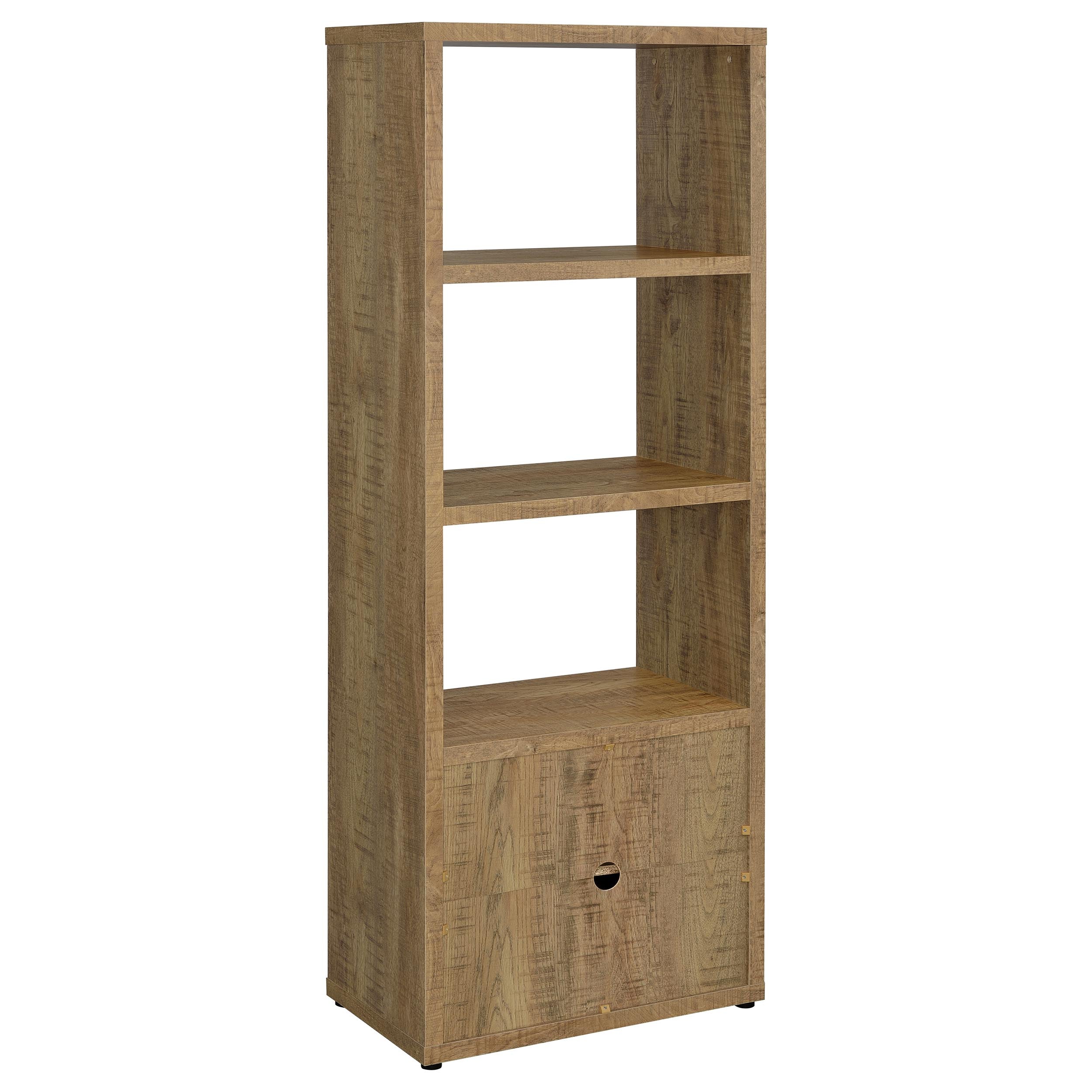 Tabby 3-shelf Engineered Wood Media Tower Mango — view 6