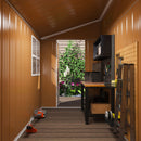 Weatherproof Storage Shed With Double Doors And Ventilation