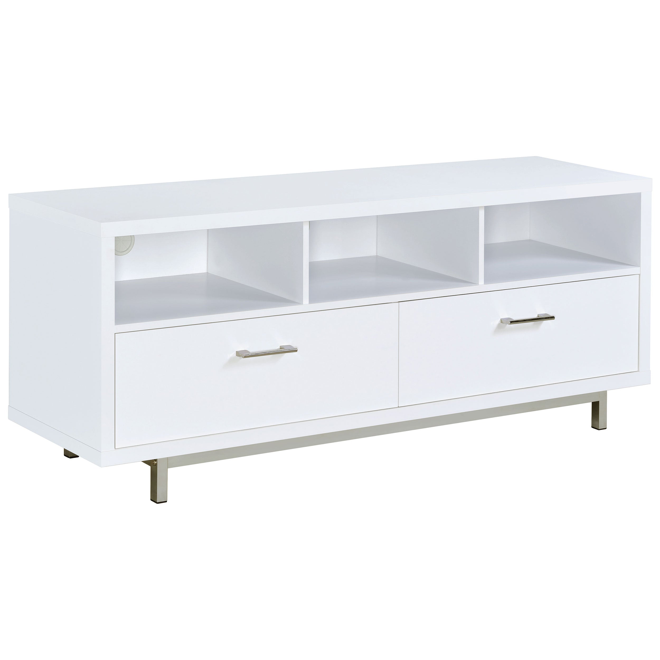 Casey 2-drawer Engineered Wood 60-inch TV Stand White — view 1