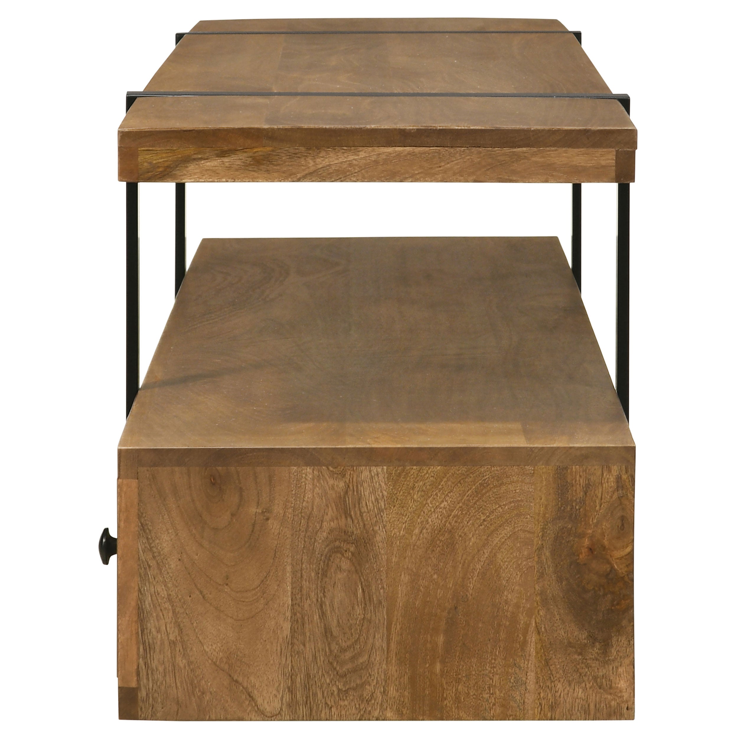 Otto 5-drawer Mango Wood 70-inch TV Stand Media Console Brown — view 7