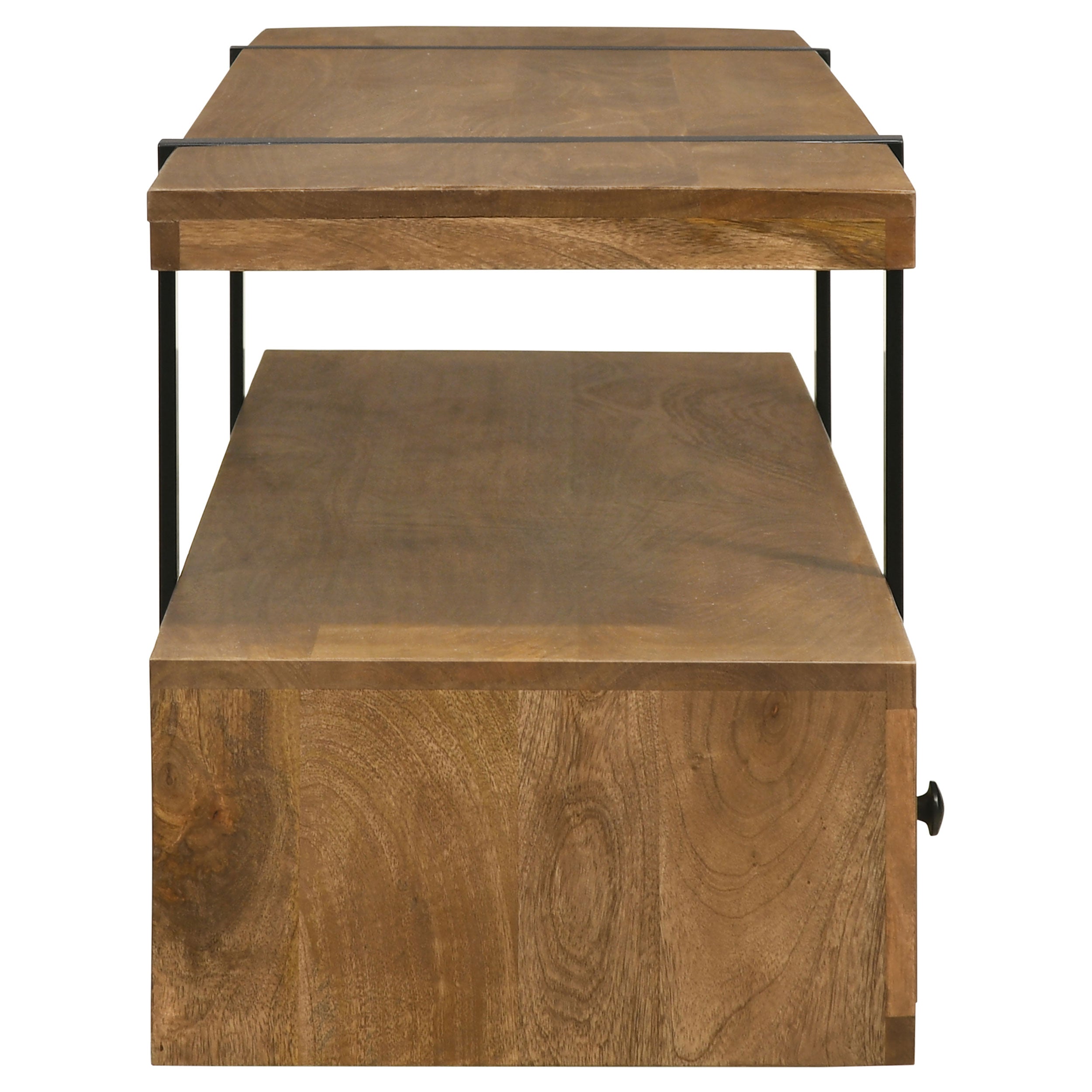 Otto 5-drawer Mango Wood 70-inch TV Stand Media Console Brown — view 10