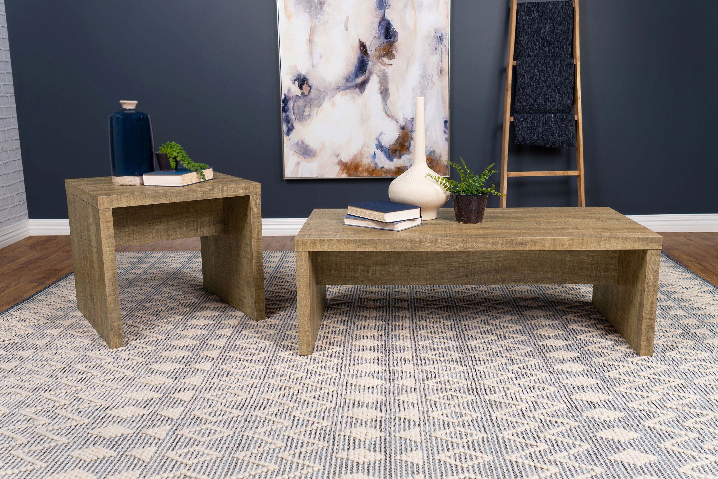 Lynette Square Engineered Wood End Table Mango — view 7