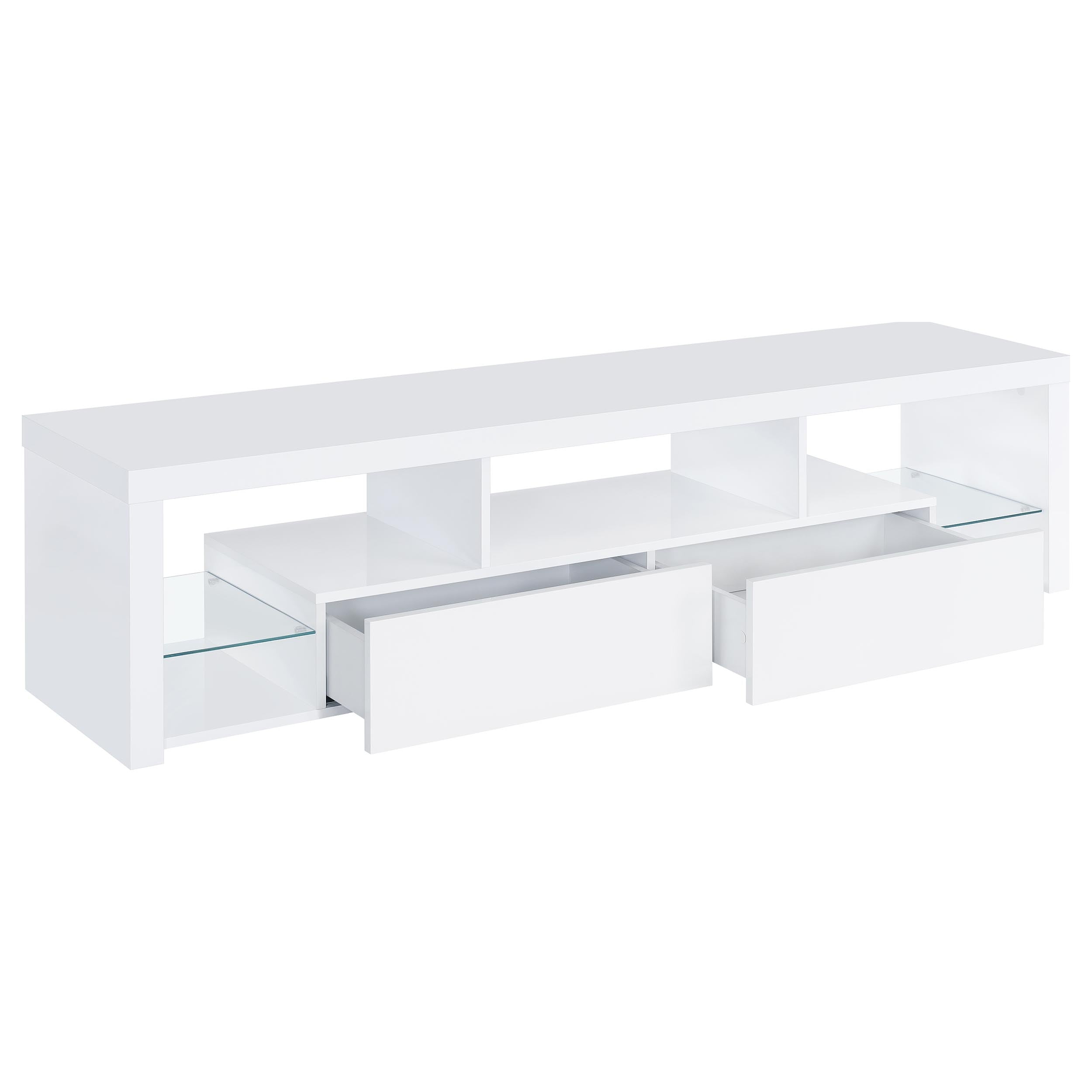 Jude 3-piece 71-inch TV Entertainment Center White High Gloss — view 4