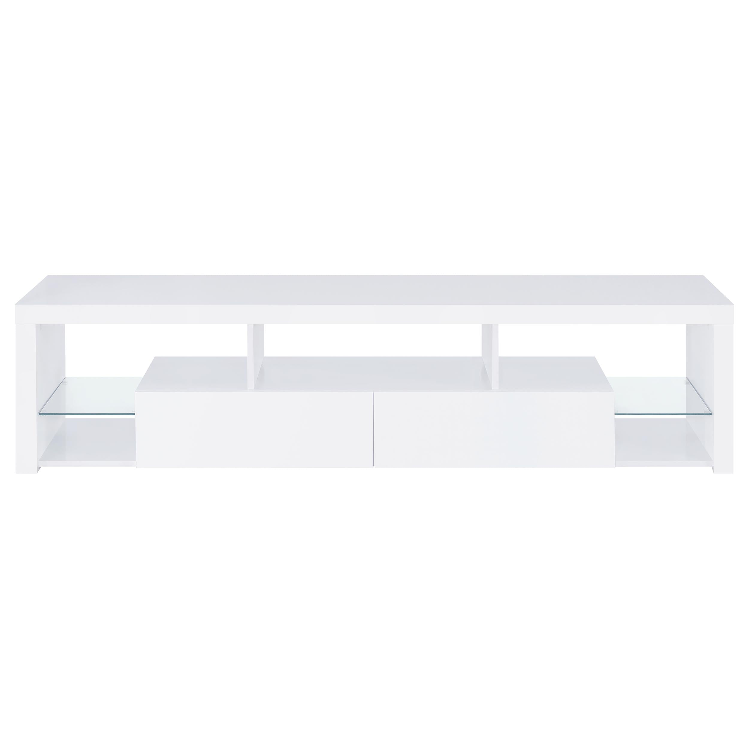 Jude 3-piece 71-inch TV Entertainment Center White High Gloss — view 5